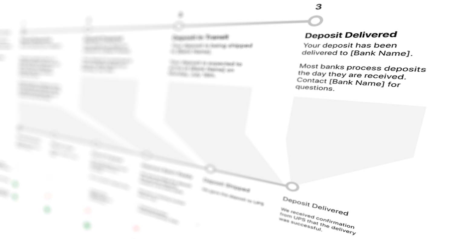 Mapping customer facing status to operational milestones